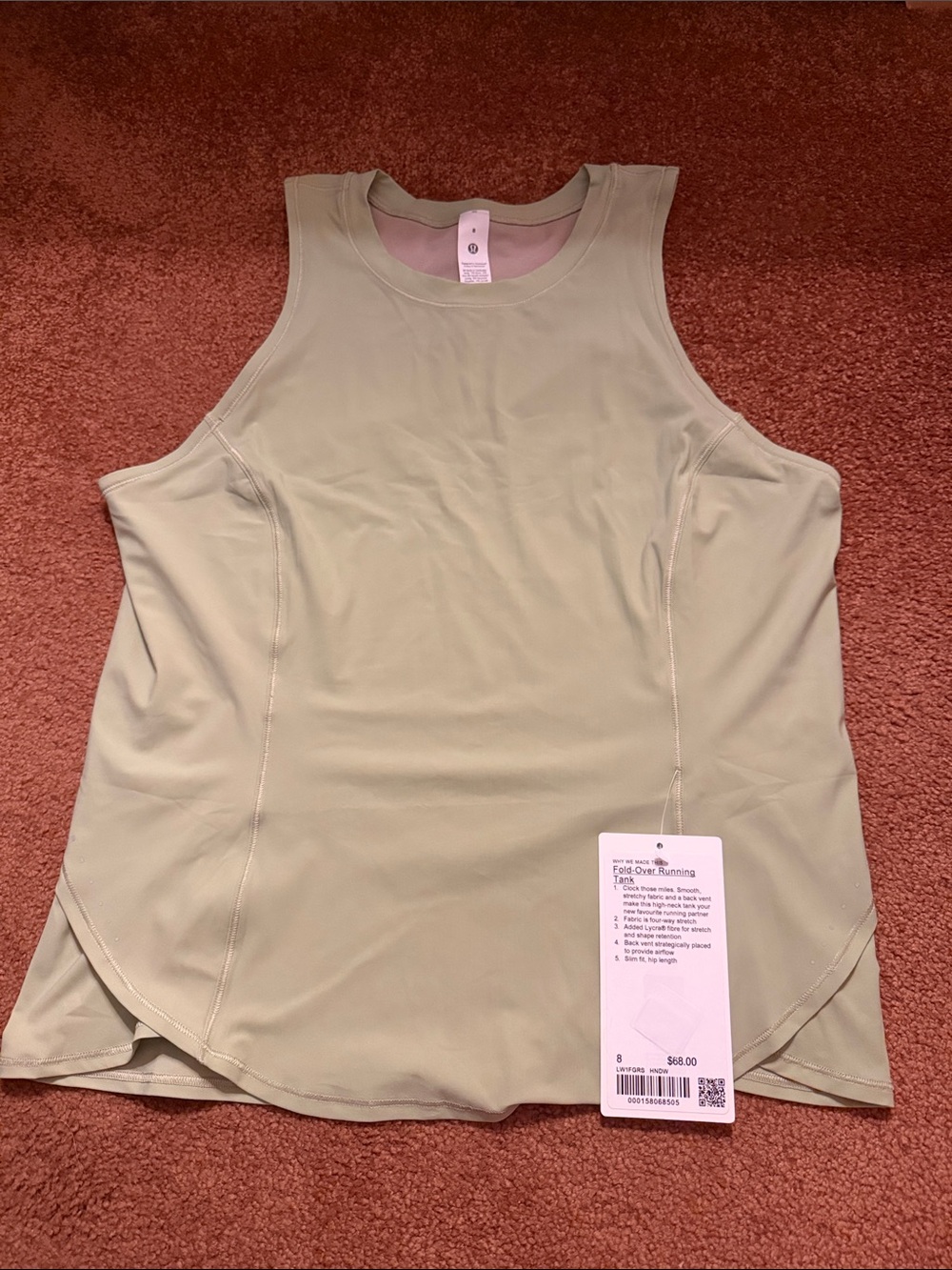 Lululemon Fold Over Tank Top NWT